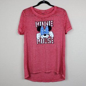 Disney Minnie Mouse Patriotic Red Top size XL